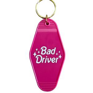 Hot Pink Barbie Hotel Motel Keychain